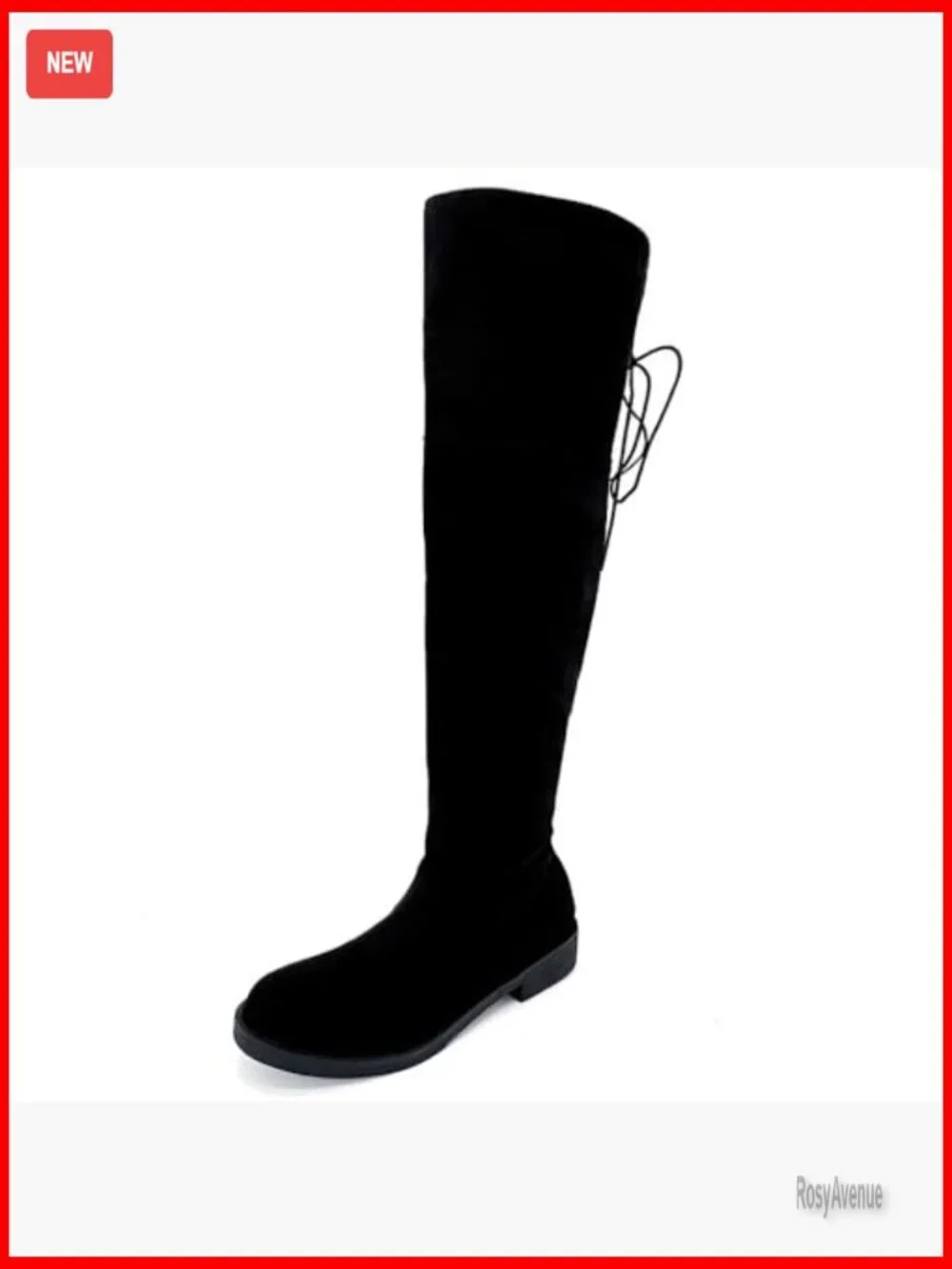 Women's Over the Knee Boots Wide Calf Round Toe Chunky Heel Casual Riding