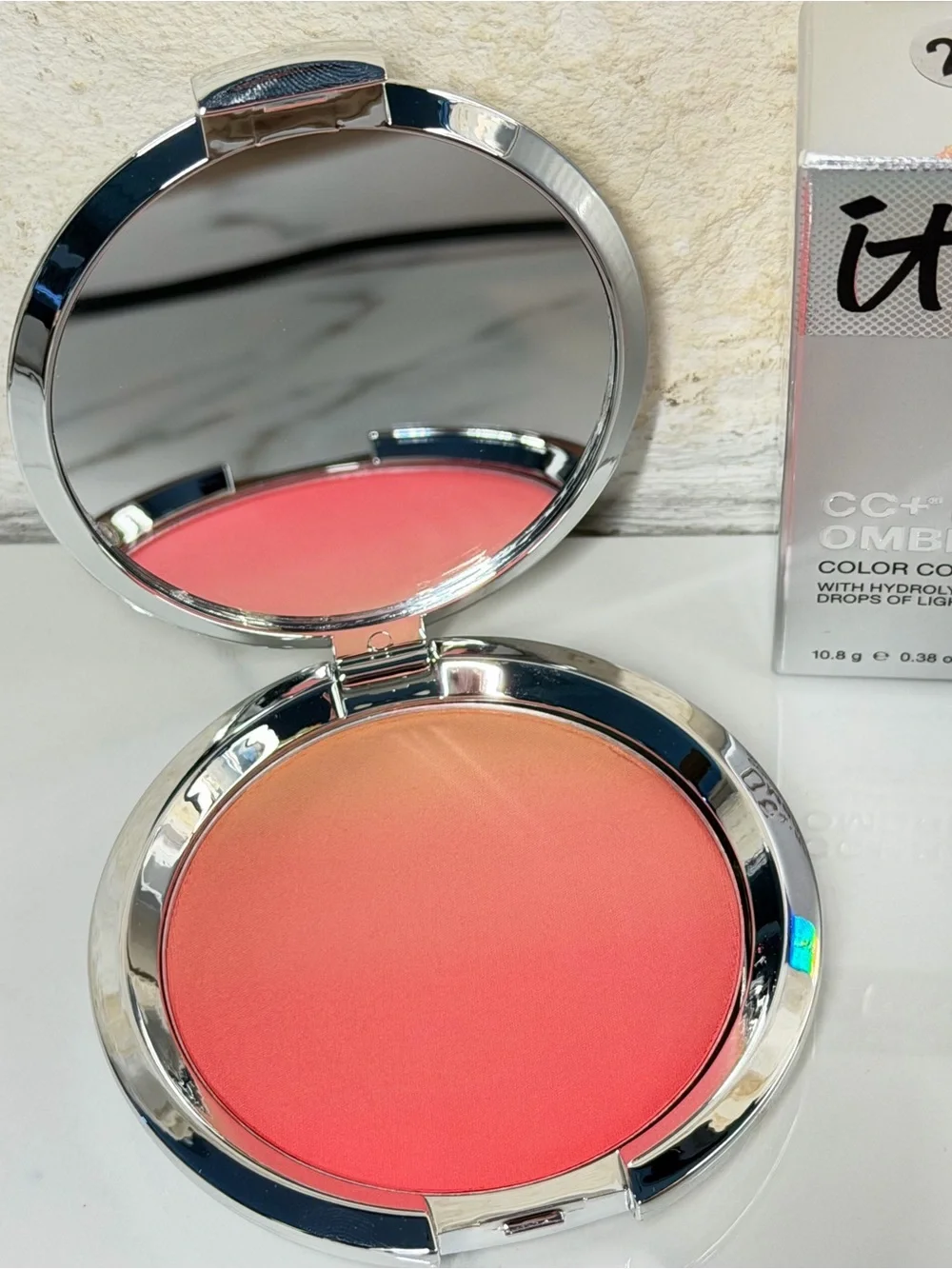 ⭐ IT COSMETICS CC+ RADIANCE OMBRE BLUSH CORAL FLUSH