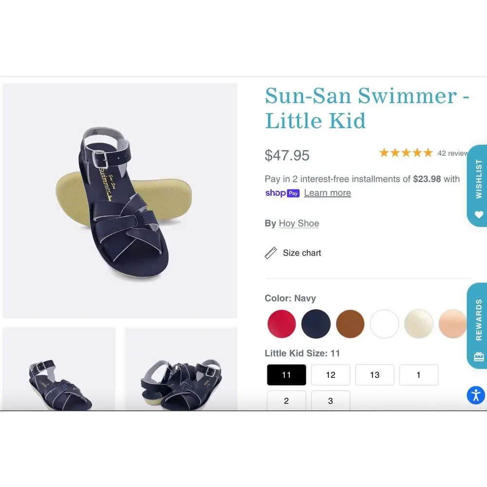 Salt Water Sandals by Hoy otherwise but previews
