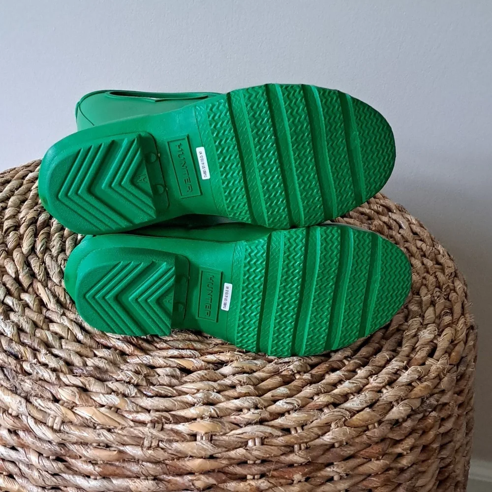 Hunter‎ Youth Classic Grab Handle Wellington Rain/Outdoor Boots Green G1/B13