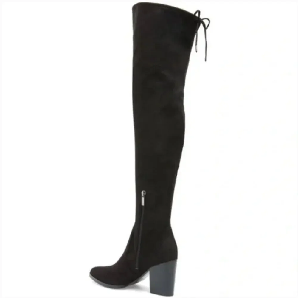 Marc Fisher Arletta Suede Over The Knee Boots Size 9.5 New