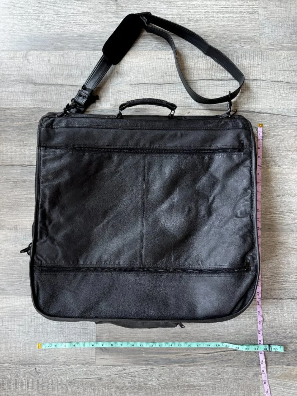 Genuine Leather Top Grain Leather Suit Carrier