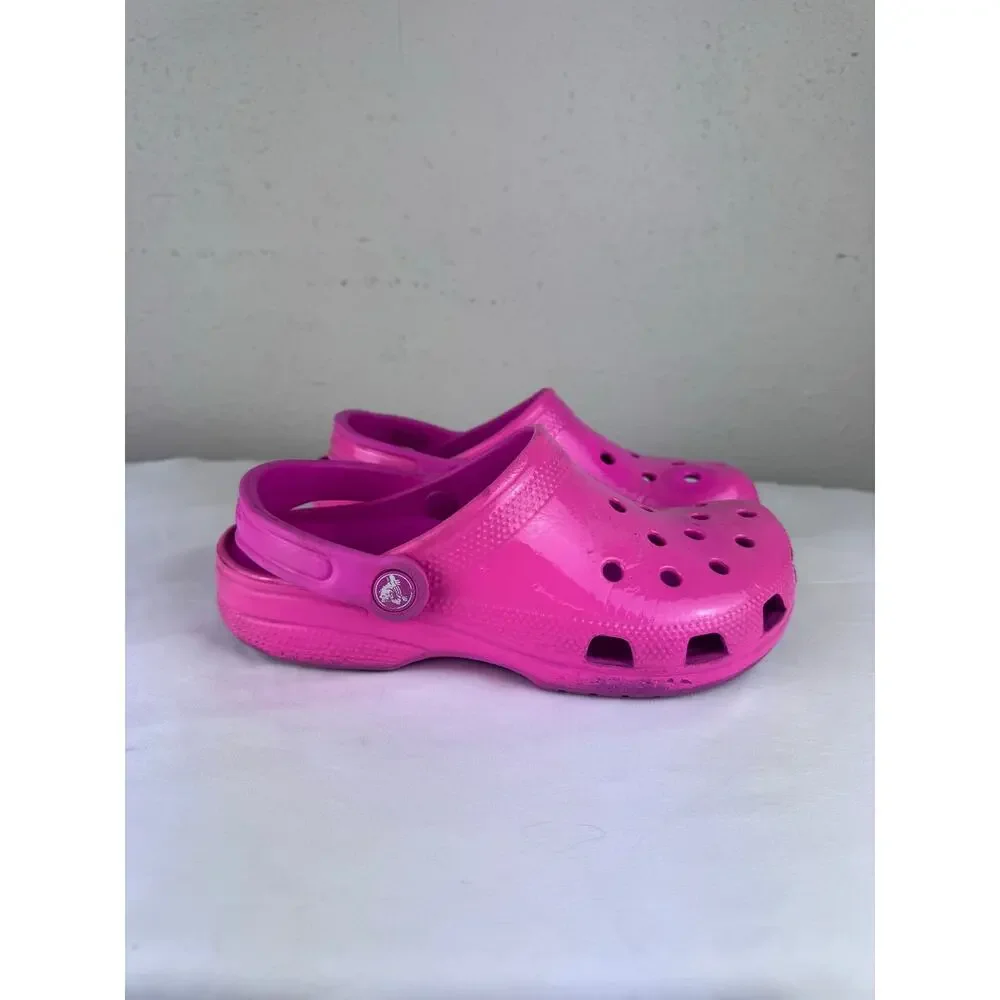 Crocs Pink Glossy Junior size 5