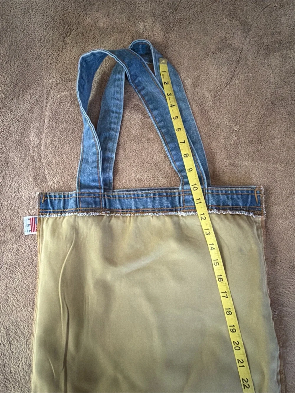 Active USA Denim Tote Bag - Blue