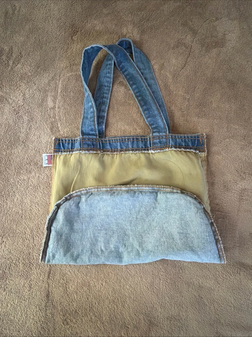Active USA Denim Tote Bag - Blue