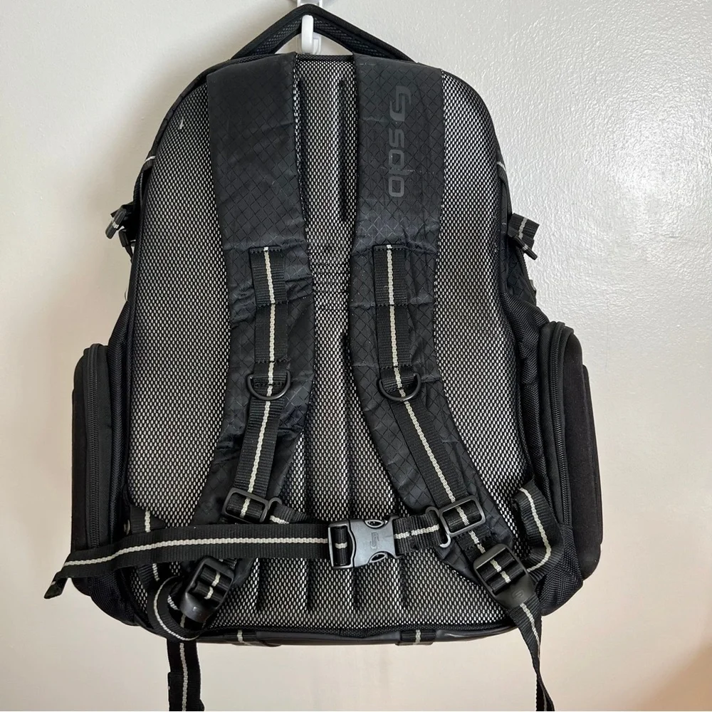 Solo New York Rival 17.3 Laptop Backpack Black Travel Work Hardshell ACV700
