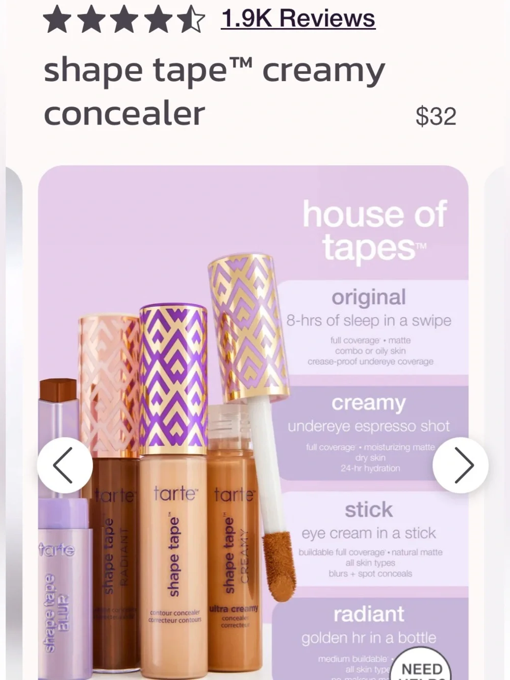 tarte Shape Tape Creamy Concealer - 63  H  Espresso honey,