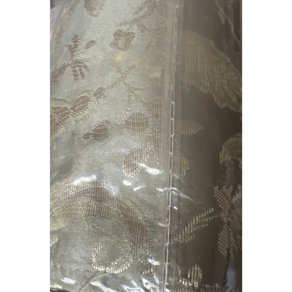 Vintage Verona Jacquard 5 Piece Curtains Green Mist Window Decor 56 x 84 New
