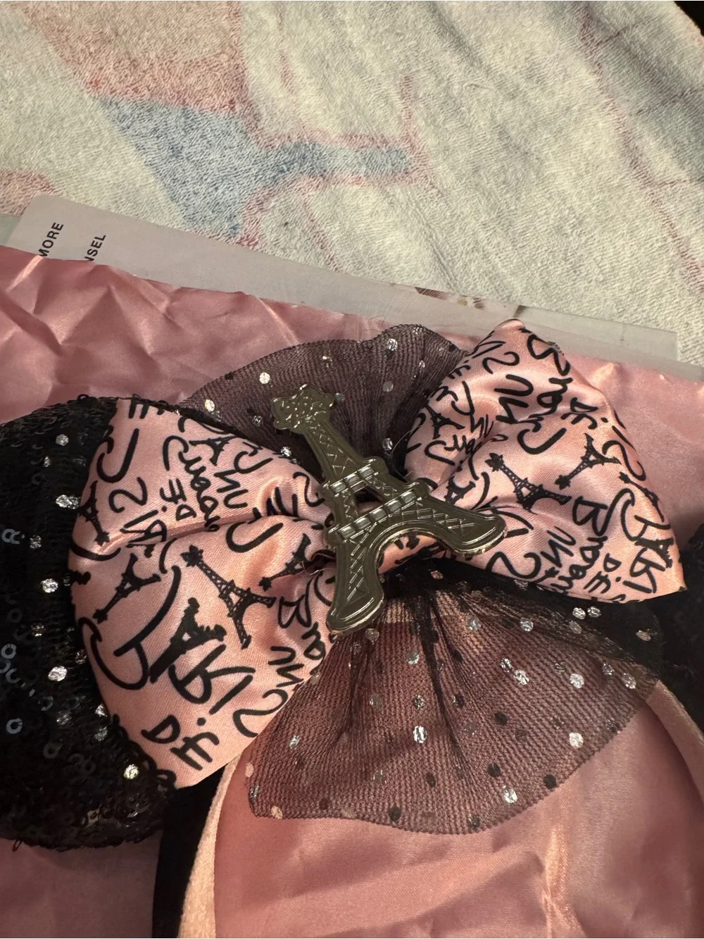 N/A black sequin