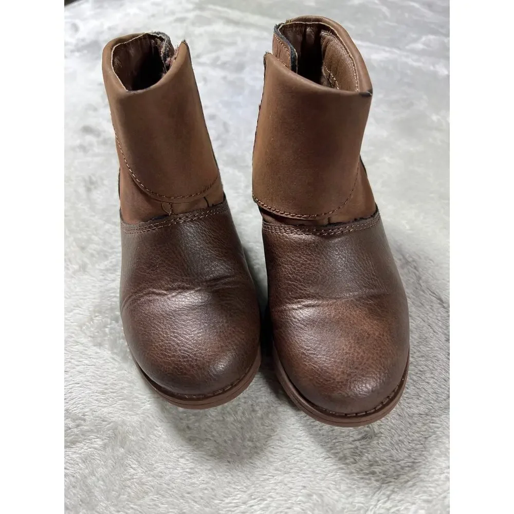 OshKosh B'gosh Brown Western Boots Girls 11M Cowboy Ankle Boots