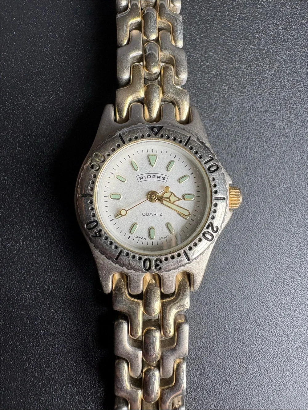 Riders Men’s Two-Tone Quartz Bracelet Watch - Silver & Gold‎