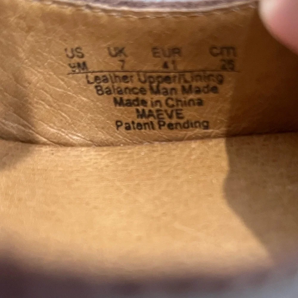 Naya Brown Leather Maeve Platform‎ Sandals Sz. 9