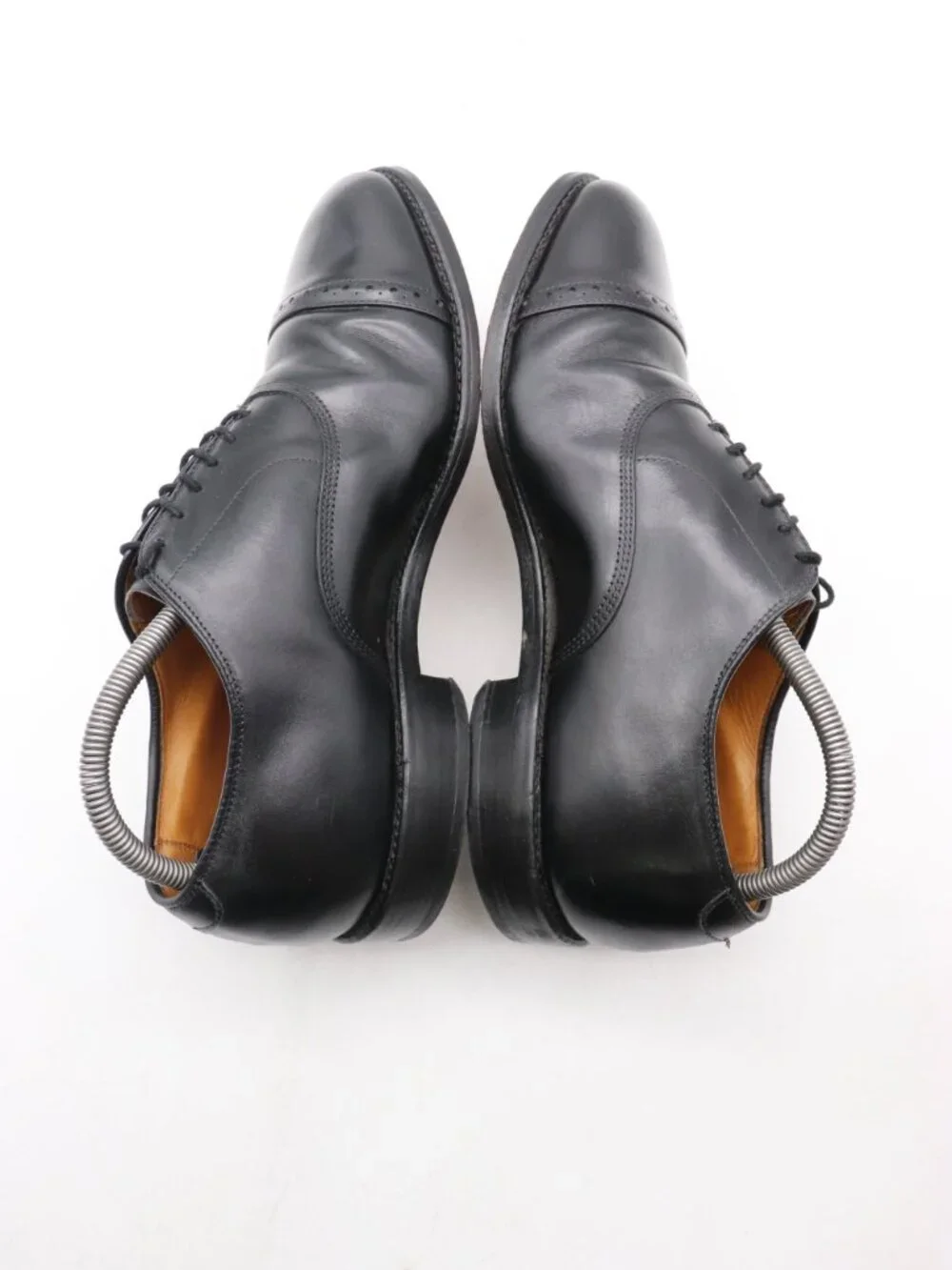 Allen Edmonds Byron Mens 7.5 EEE Black Leather Cap Toe Oxford Dress USA