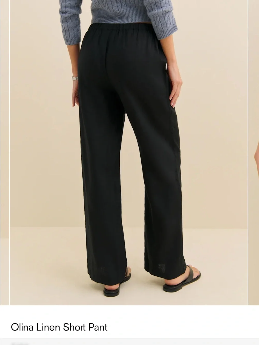 Reformation Olina Linen Short Pant