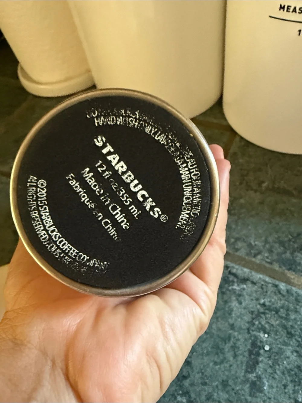 2015 Starbucks Ceramic steel Tumbler 12 oz