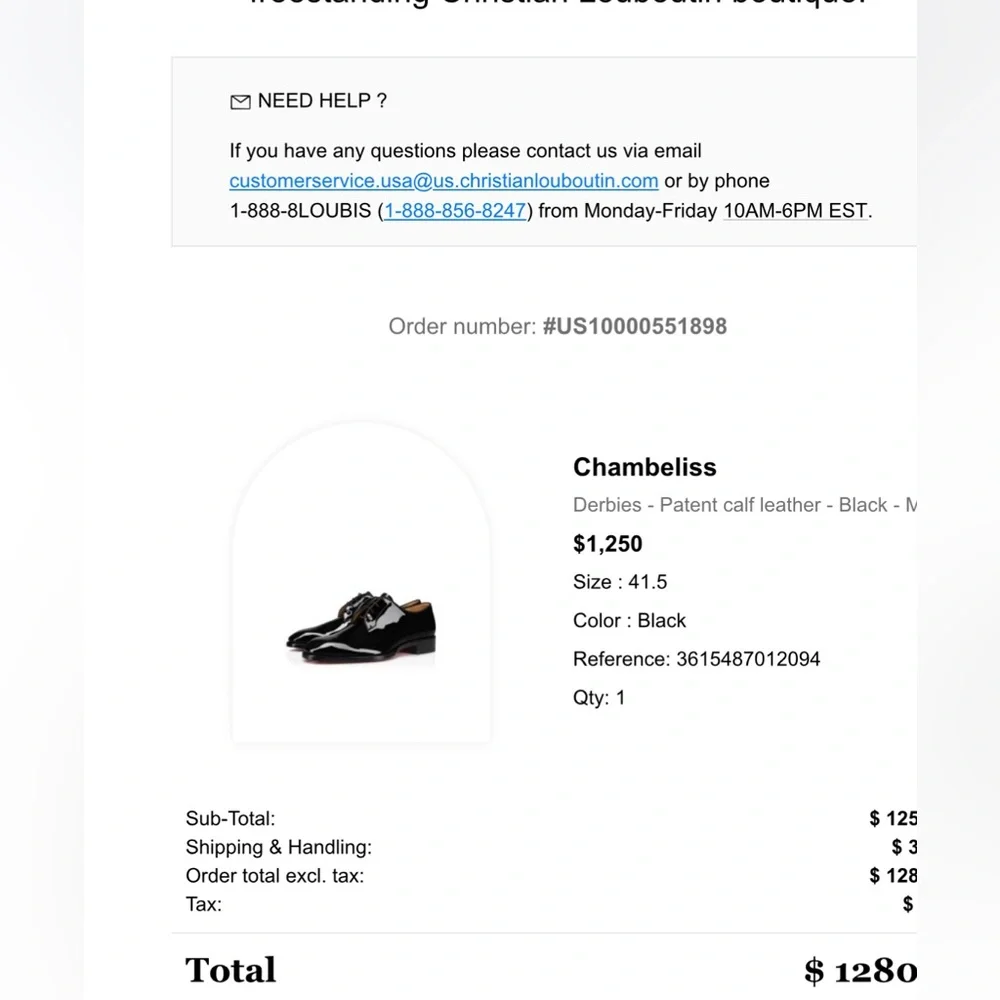 Christian Louboutin sleek black
