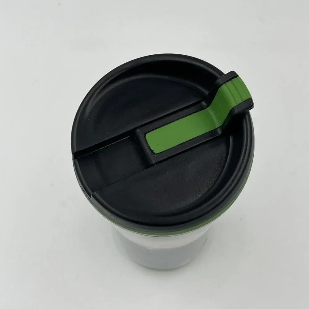 2007 Starbucks Green Brown Rwanda Fabric 16 oz Travel Tumbler NEW