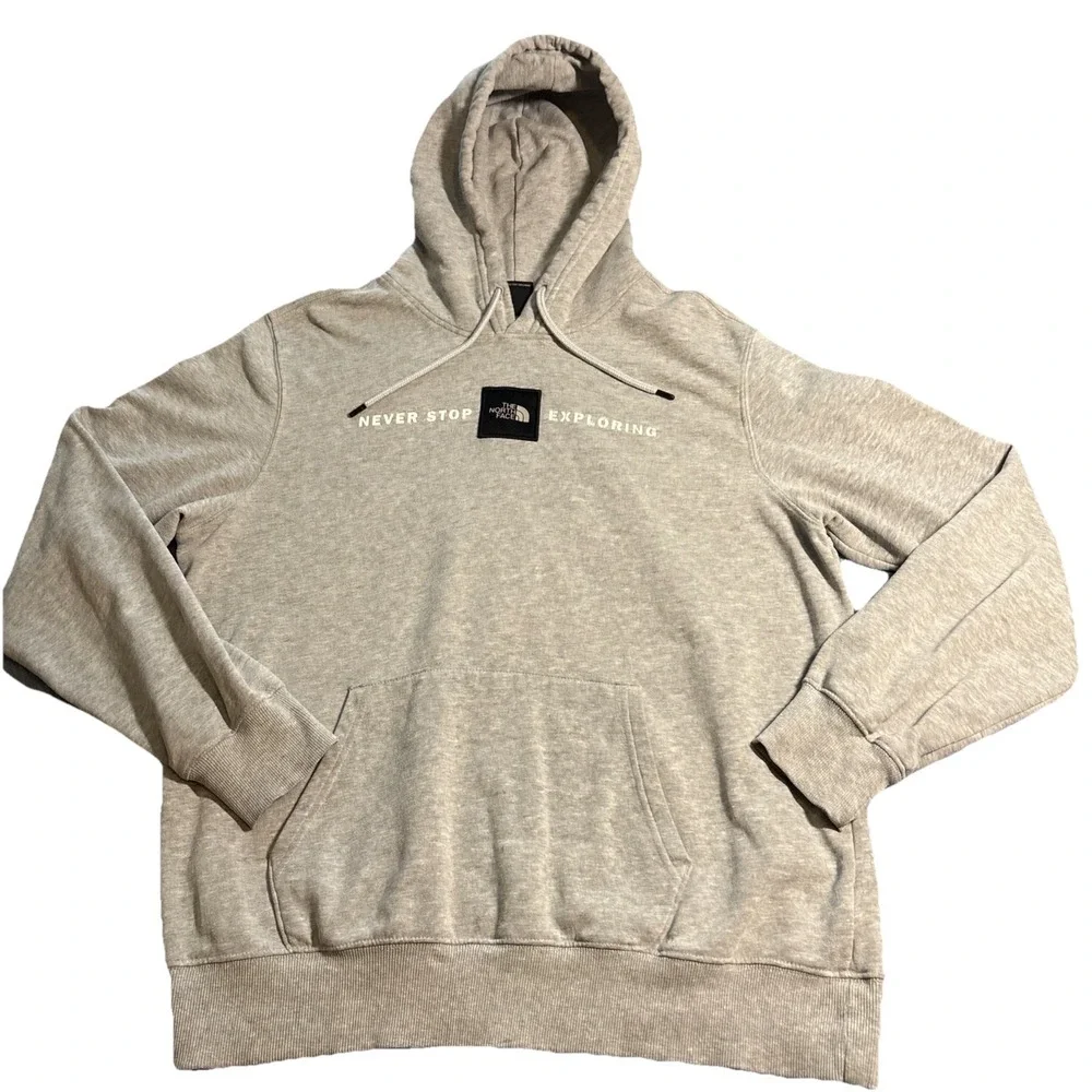 The North Face Men's Gray Hoodie Sweatshirt 