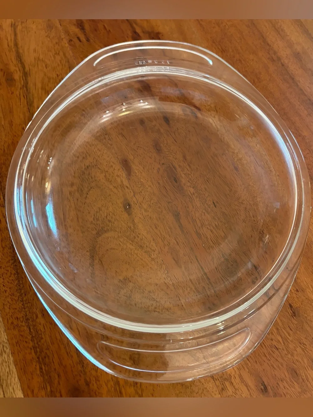 Vintage Pyrex 682-C-14 Clear Glass Casserole LID For 1 Quart Round Dish 6” Inner