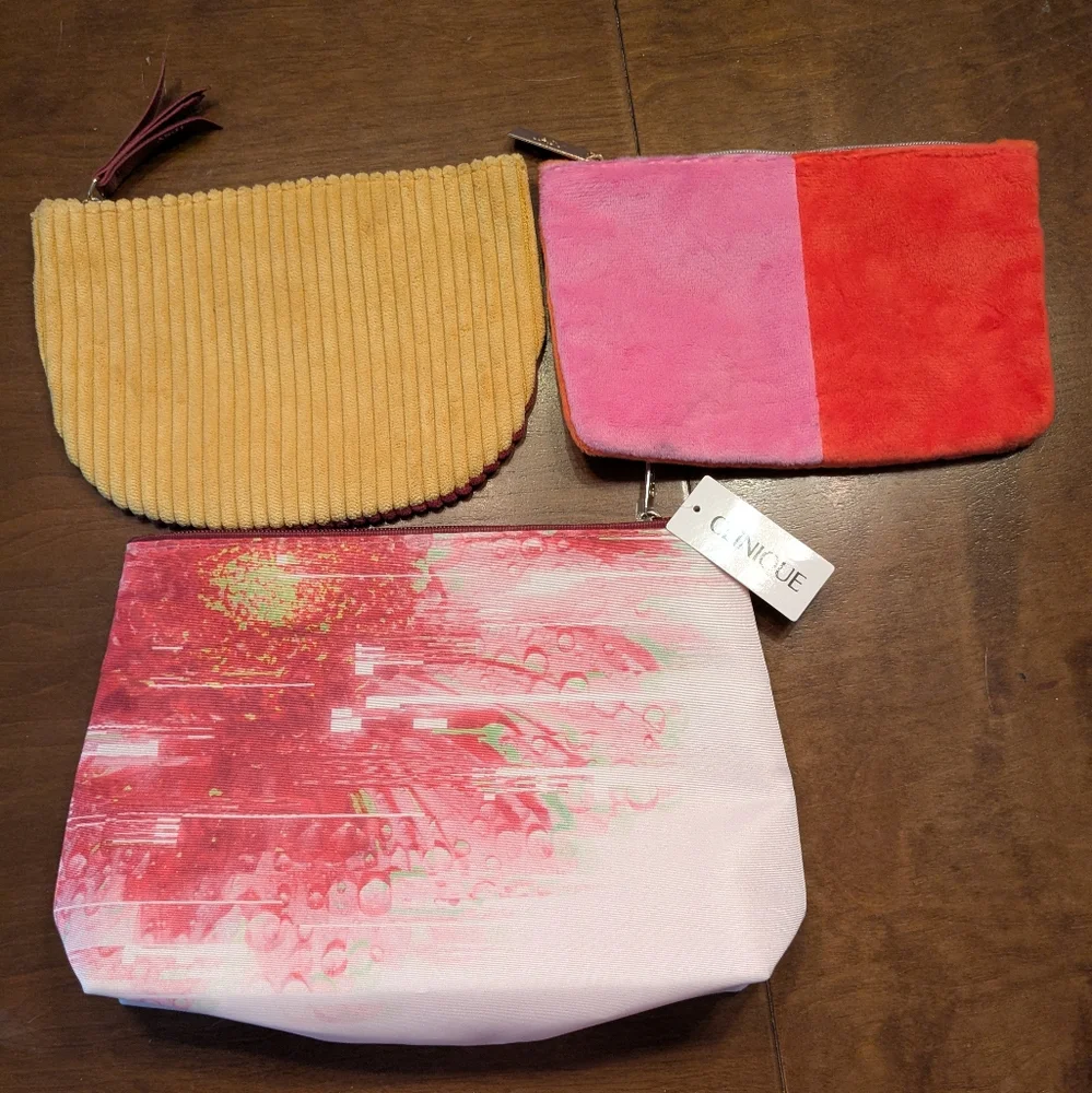 Clinique & Ipsy Cosmetic Bags (3)