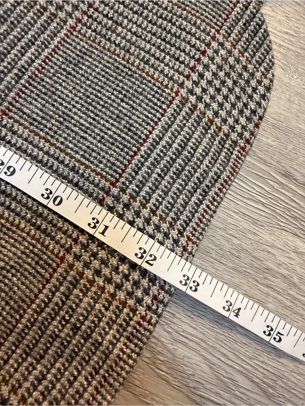 Vtg Oakton Ltd Mens Gray Plaid Blazer Jacket Wool Blend Sport Coat Size 44L
