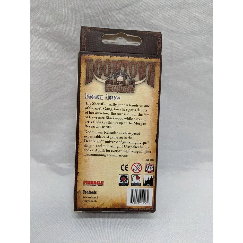 Lot Of (3) Doomtown Saddlebag Expansions Frontier Justice Double Dealin Election