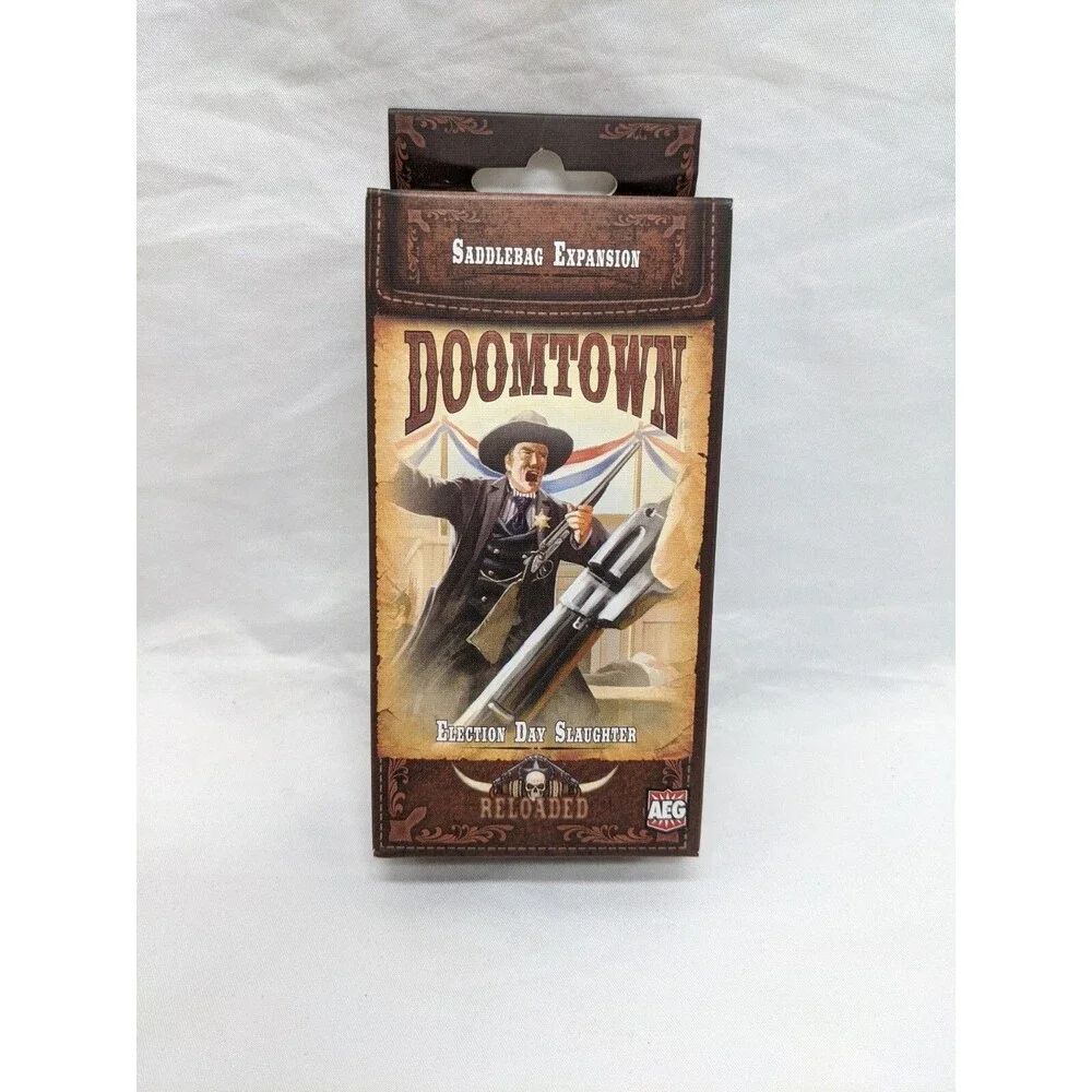 Lot Of (3) Doomtown Saddlebag Expansions Frontier Justice Double Dealin Election