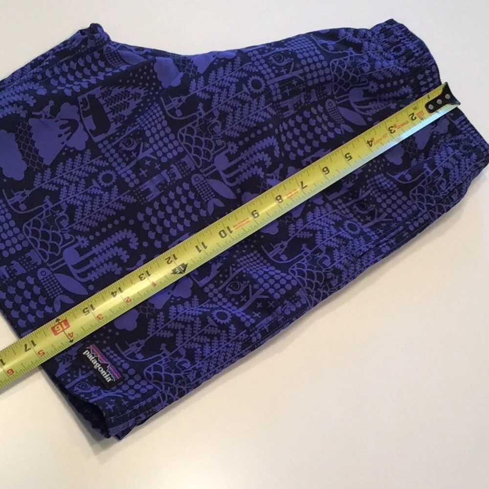 Patagonia Baggies EUC Swim Shorts Trunks Bathing 7” Lined Boys‎