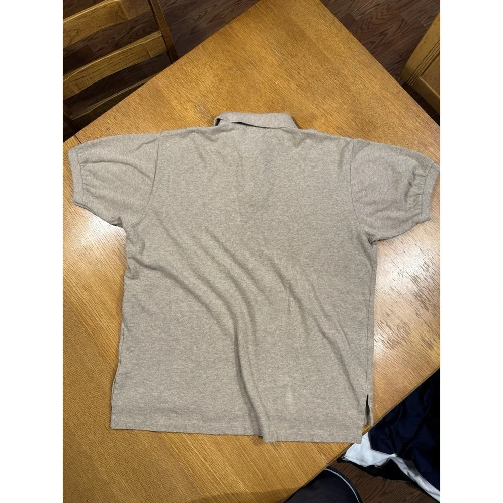 VTG Polo Ralph Lauren Polo Shirt XL Brown Heather‎ Green Pony Golf Short Sleeve