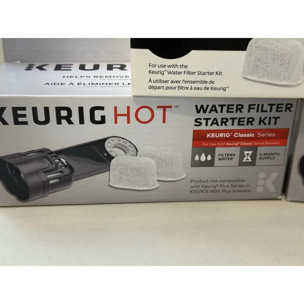 Lot Of 3 NIB Keurig Water Filter Starter 2 Kits & 3 Water Filter Cartridges Read
