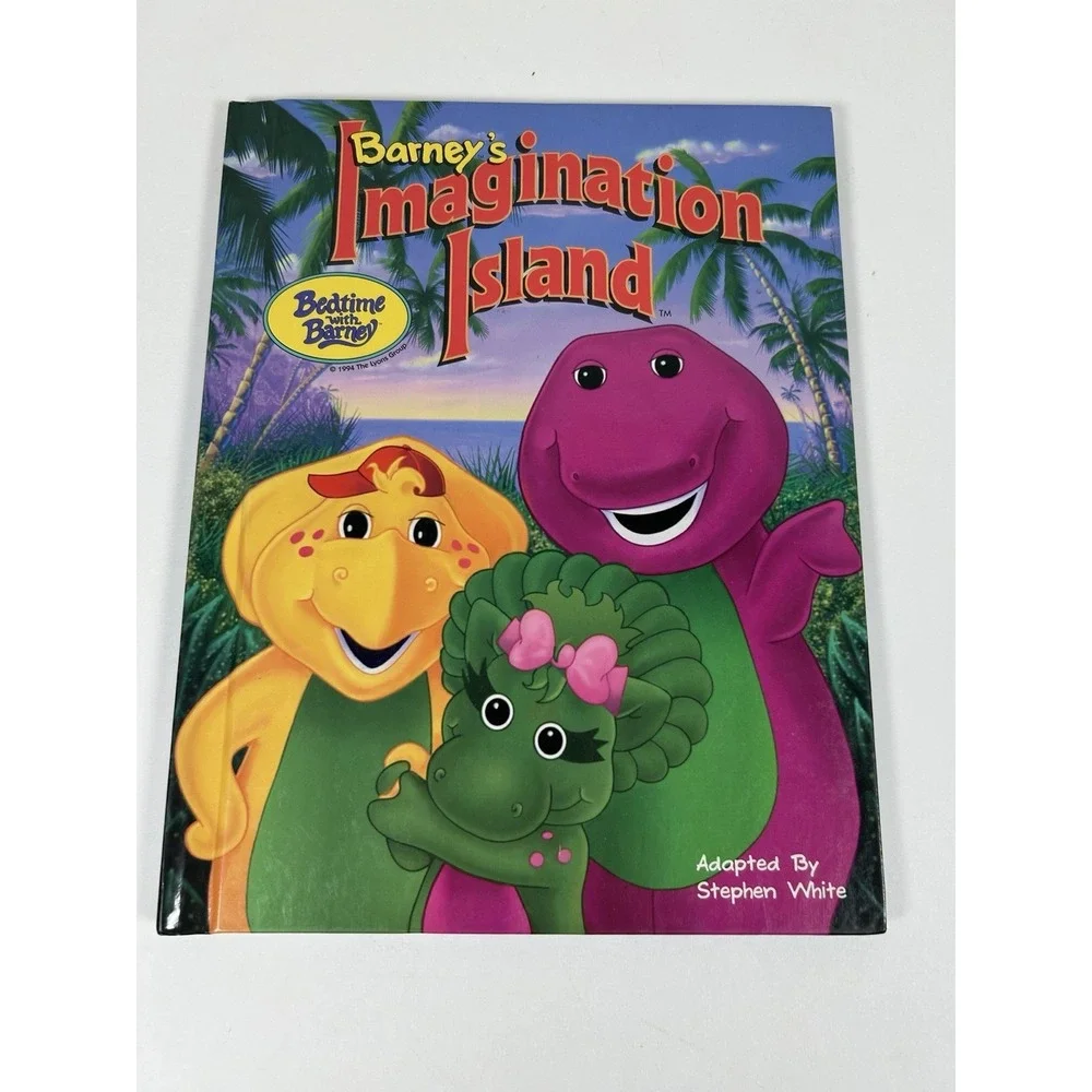 Barneys Imagination Island - Bedtime with Barney Hardcover Book 1994