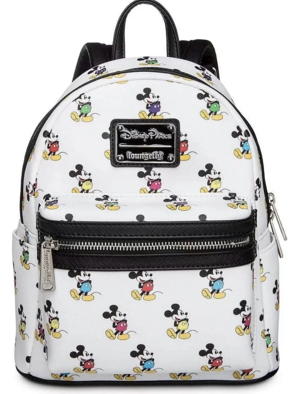 Loungefly Disney Parks Mini Backpack with Colorful Mickey Print