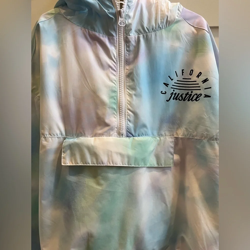 Justice size 12 overhead lightweight wind breaker