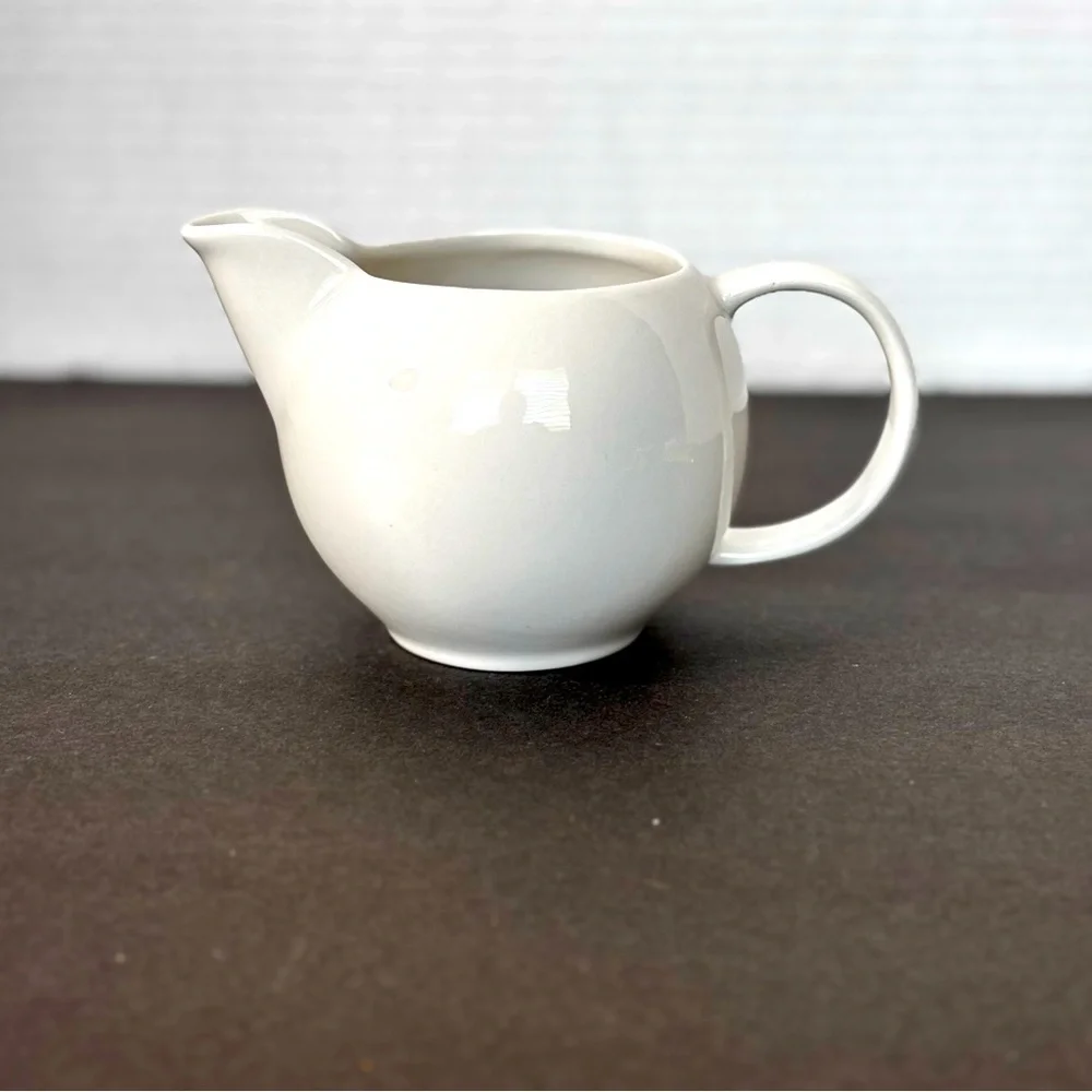 White Ceramic Creamer/Syrup Little Pitcher from IKEA OF SWEDEN LikeNew Farmhouse