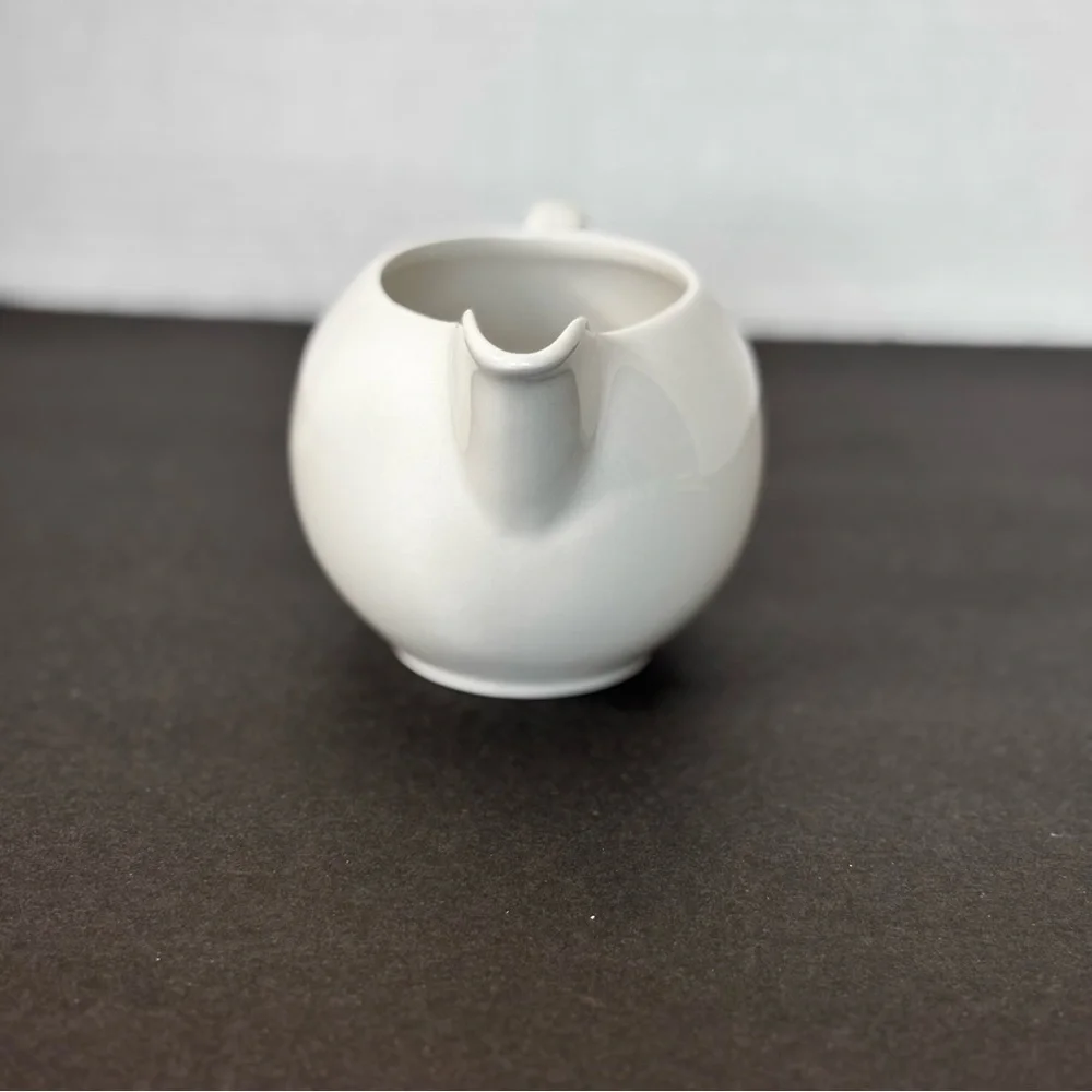 White Ceramic Creamer/Syrup Little Pitcher from IKEA OF SWEDEN LikeNew Farmhouse