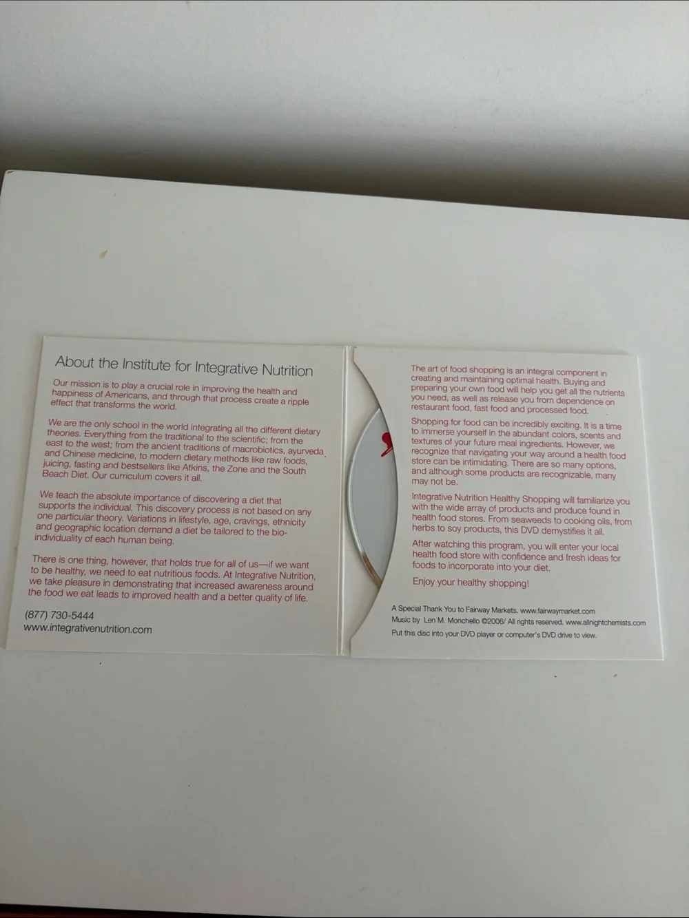 Integrative Nutrition DVD Duo