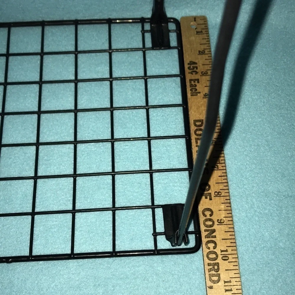 📚LOCKER shelf foldable black coated metal