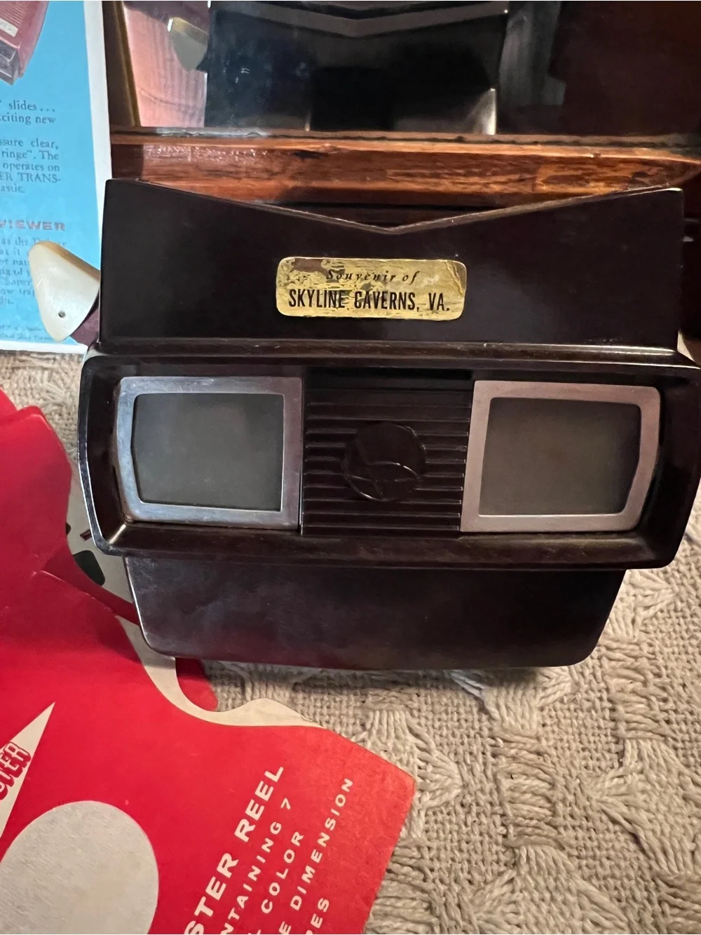 SAWYER'S Vintage View-Master 3-Dimension Viewer Model E with Virginia Reels GUC