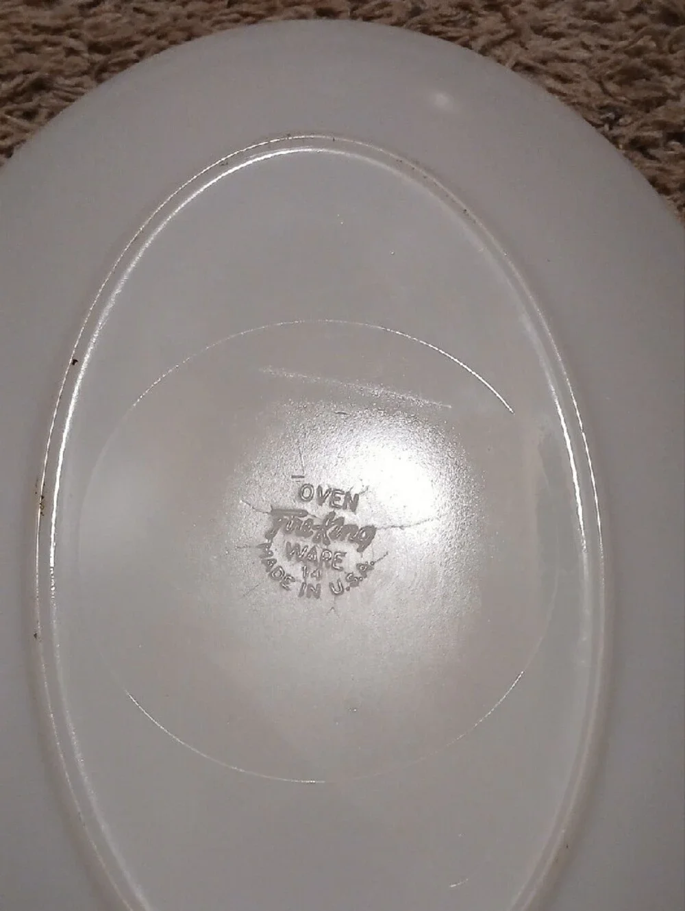 Fire King classic oval