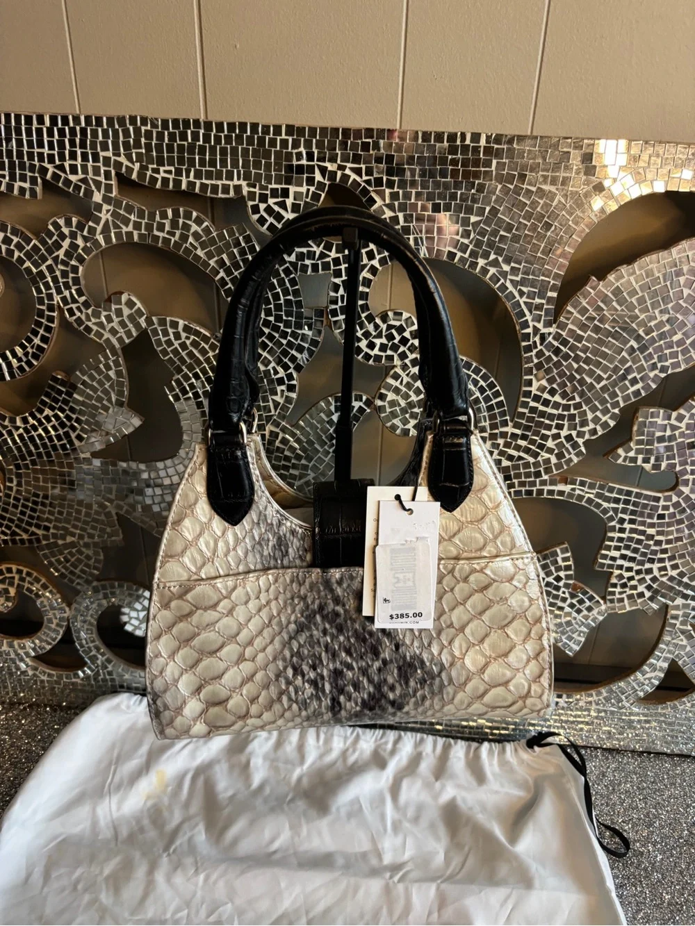 Brahmin structured satchel