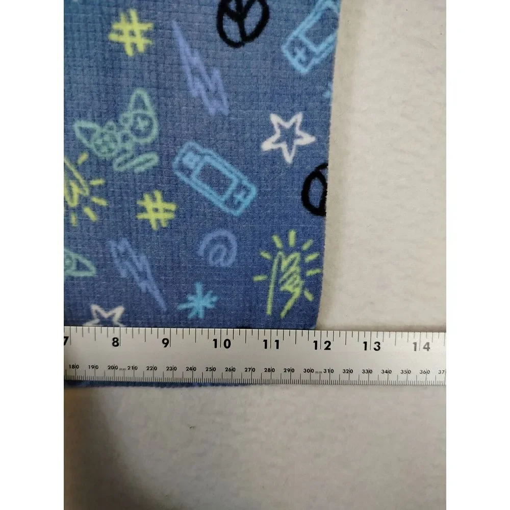 Calvin Klein Pajama Shirts Youth Boys Blue‎ 10 Classiccore Long Sleeve Geometric