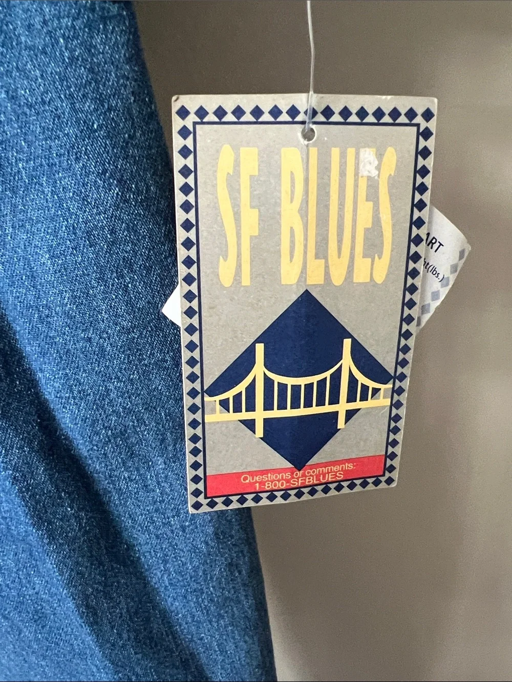 Vintage SF BLUES Denim Set - Classic Blue with Black Trim