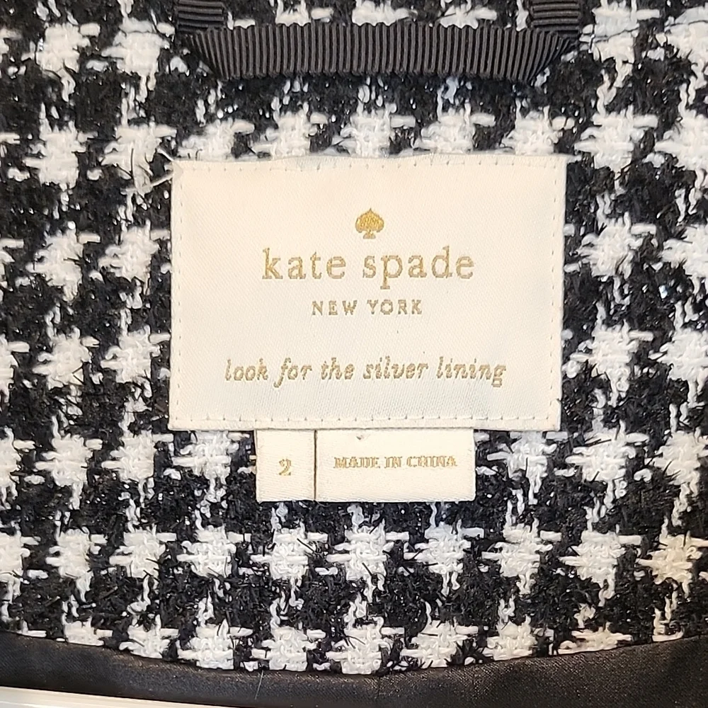 kate spade stylish houndstooth