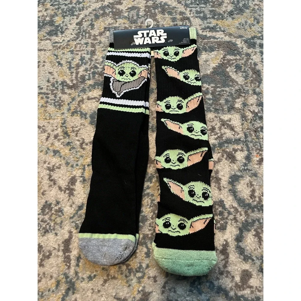 Star Wars Baby Yoda/Grogu The Mandalorian 2 PairSocks (Size 6-12) (NEW)