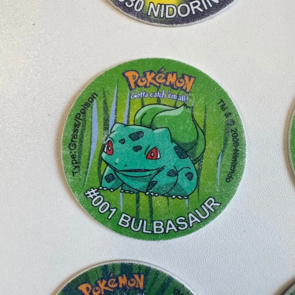 29pc Vintage 2000 Pokemon Tazo Lays Cheetos Collection Pogs Bulbasaur Nidoking
