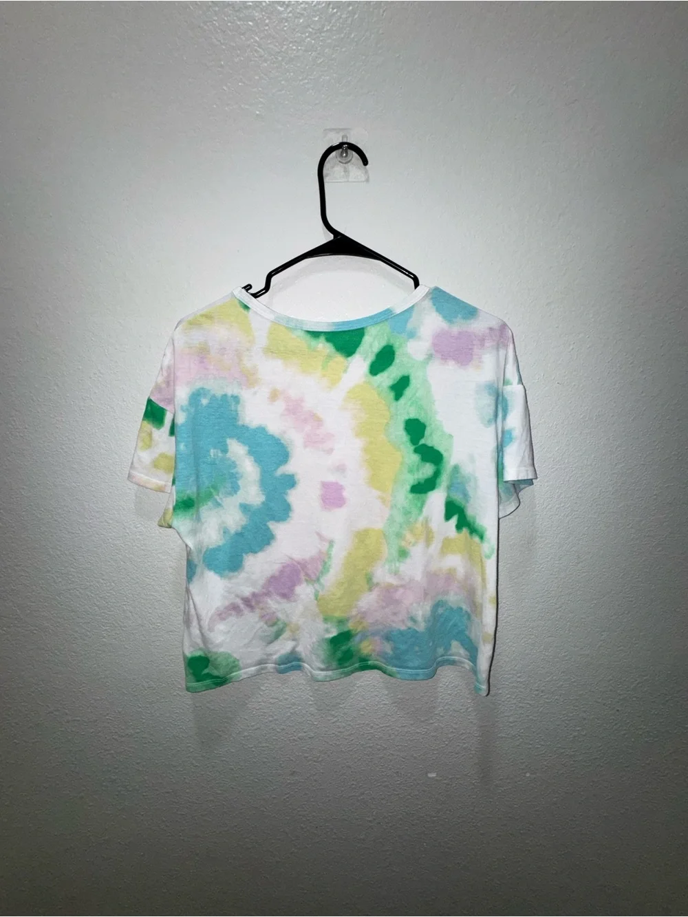 Justice Tie-Dye Hawkins High School Tee - Blue, Green, Yellow, Pink, White