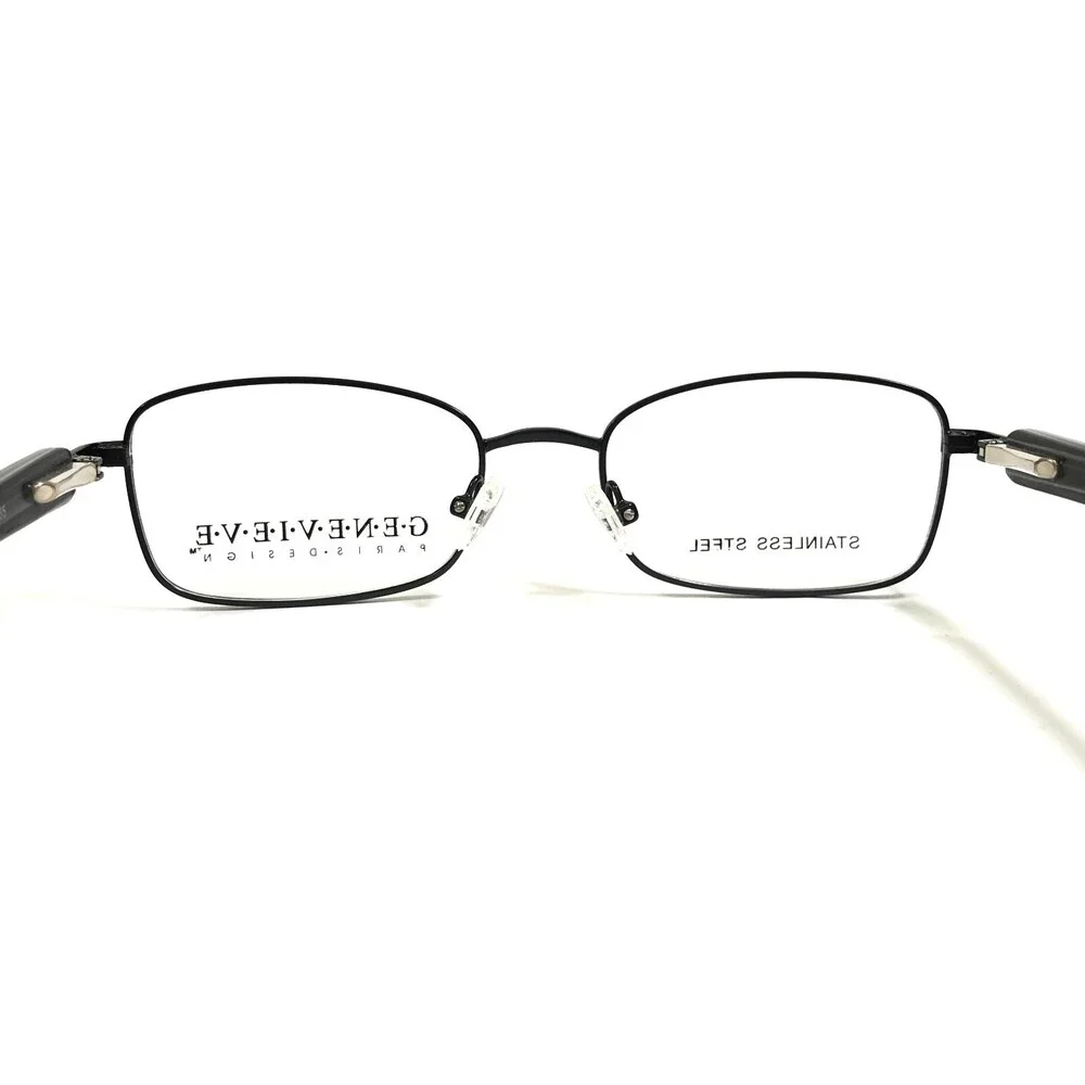 Genevieve Eyeglasses Frames MITZIE MATTE BLACK Rectangular Full Rim 51-18-135