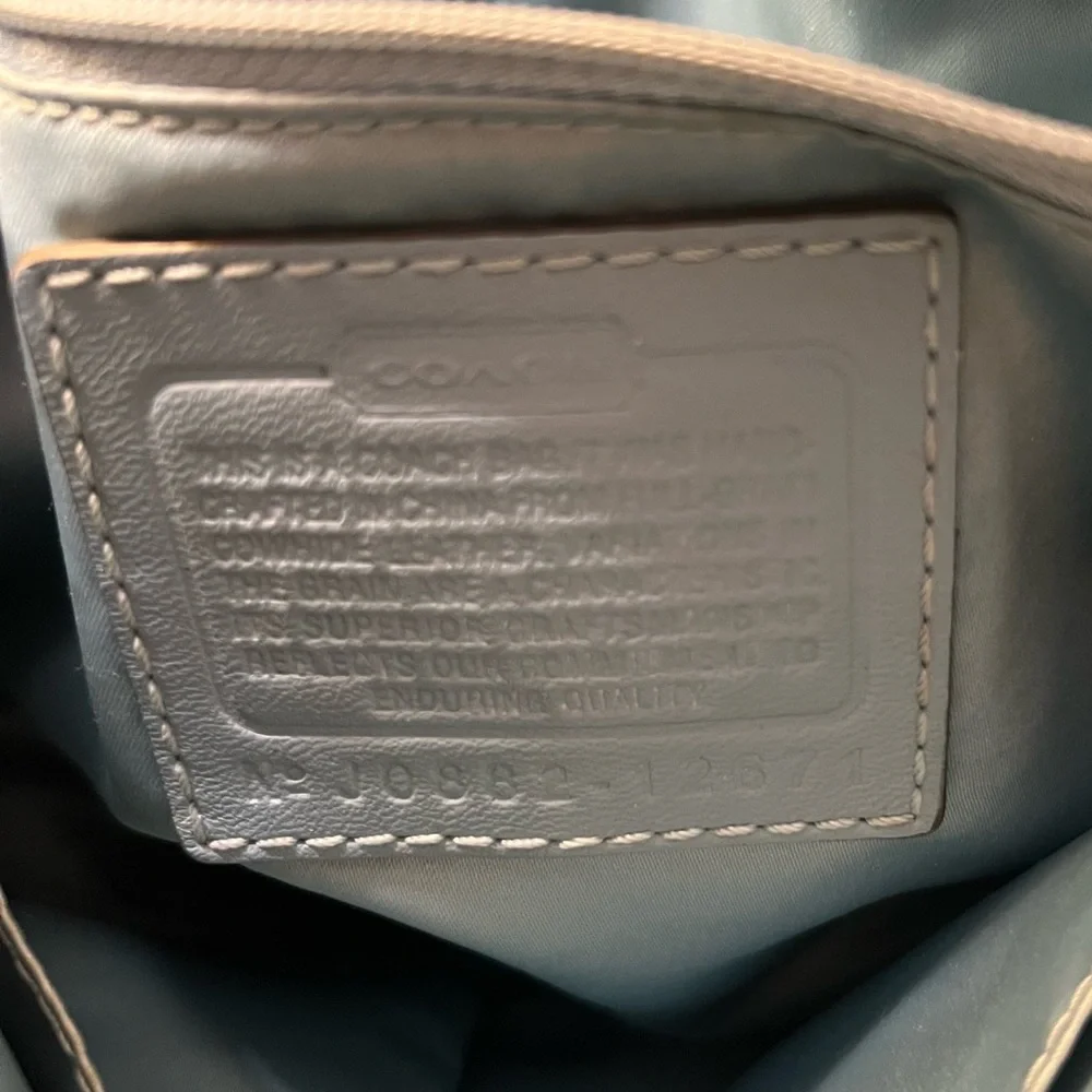Coach elegant silver