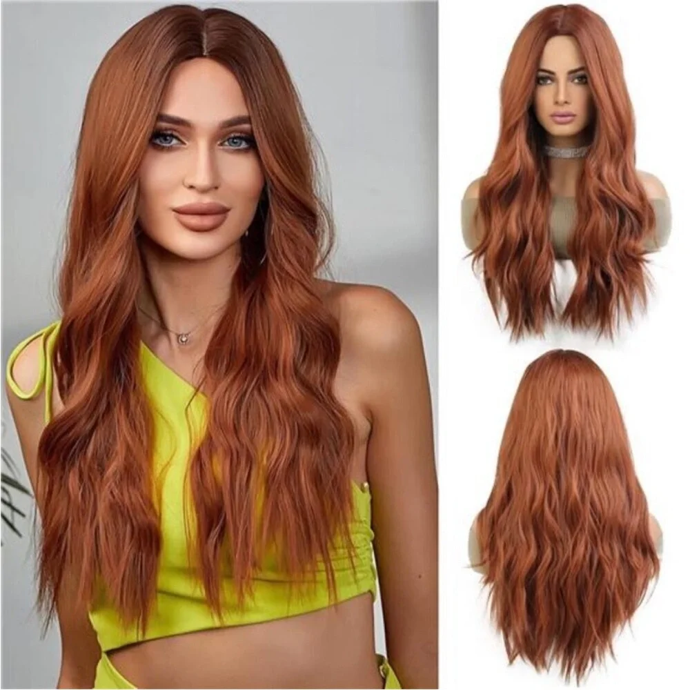 26” AUBURN Women’s Natural looking  Hair Heat Resistant WIG  NEW