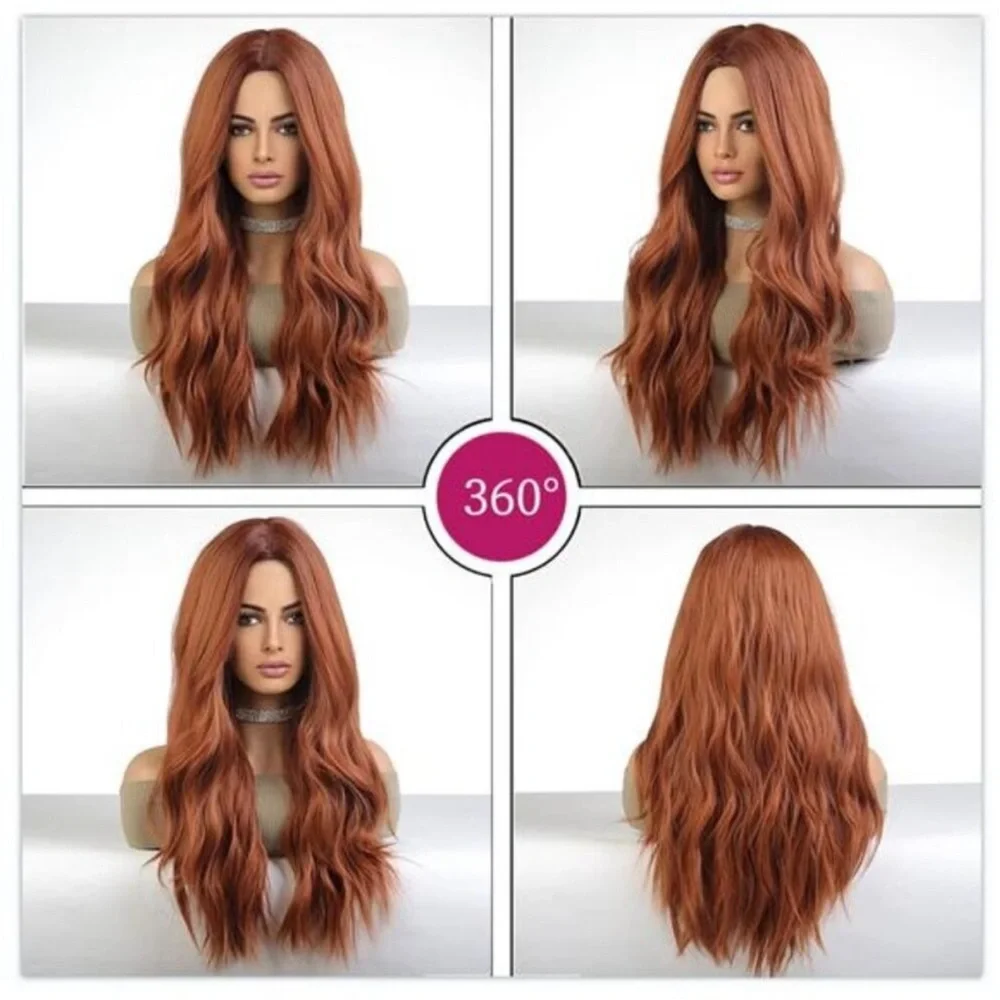 26” AUBURN Women’s Natural looking  Hair Heat Resistant WIG  NEW